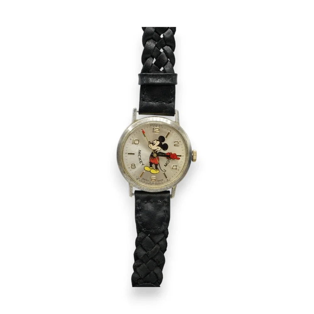 Disney Bradley‎ Mickey Mouse Commerative Series 50 Years Wind Up Watch